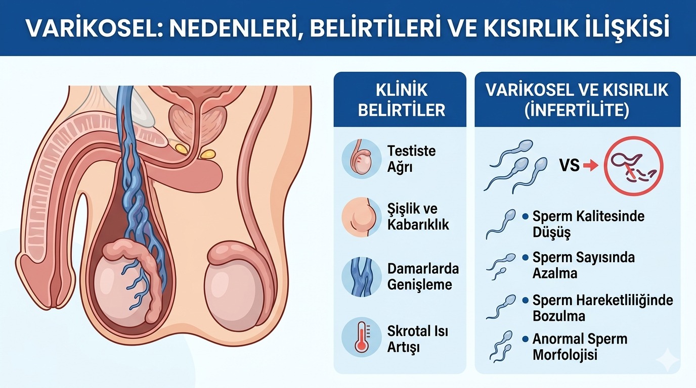 Varikosel: Erkek Kısırlığının En Sık Görülen ve En Tedavi Edilebilir Nedeni